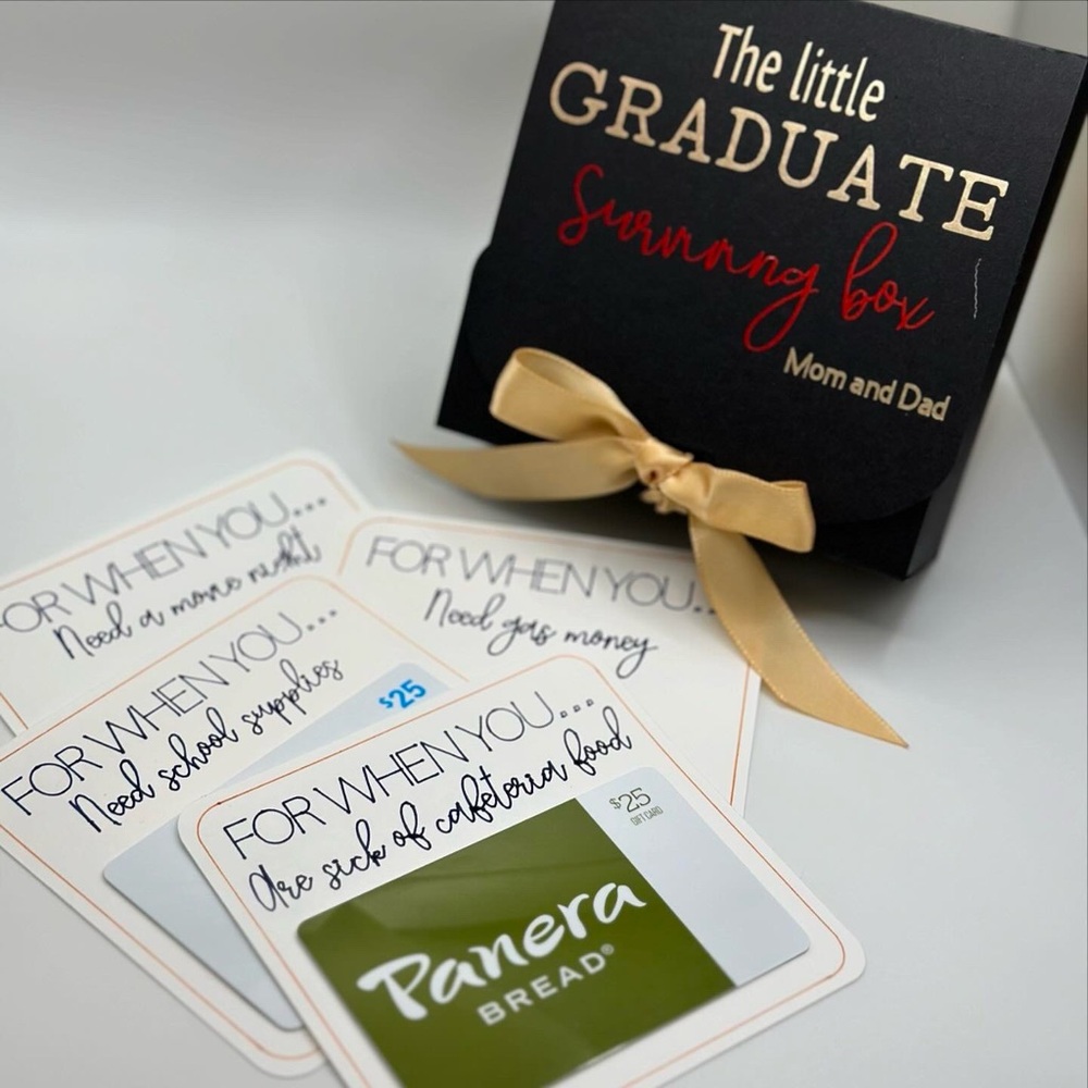 Graduation gift idea 🎓… for those who have to survive far from home 🏠